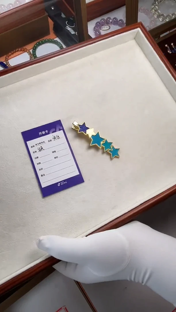 做****虫，珐琅发夹-孤品