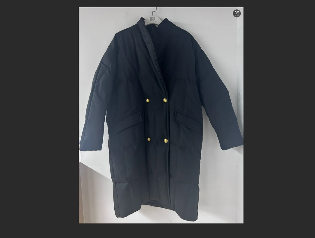 NINGLYNN STUDIO 设计师中长款过膝保暖鹅绒服外套 360163