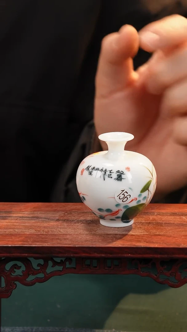 【闪购商品】摆件釉下五彩纯手工手绘原创瓷器