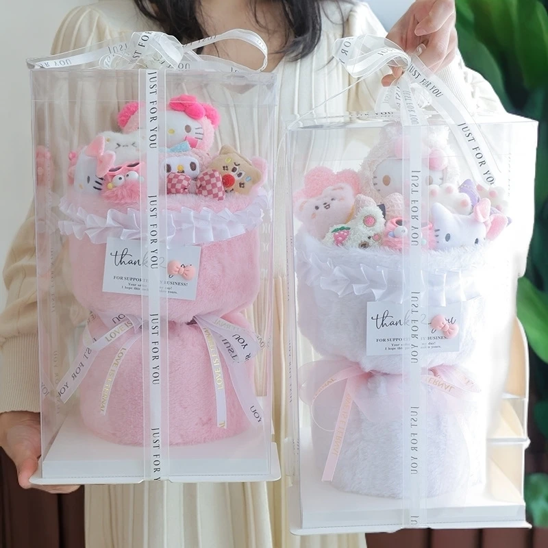 七夕情人节hellokitty花束哈喽kt娃娃女孩送女友闺蜜女生生日礼物