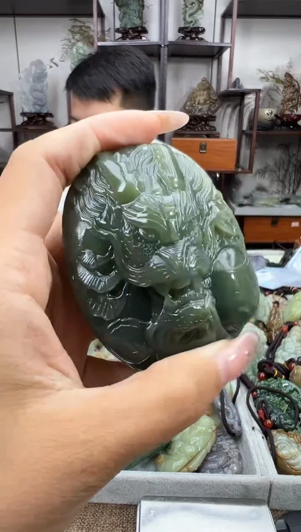 和田玉未镶嵌摆件1