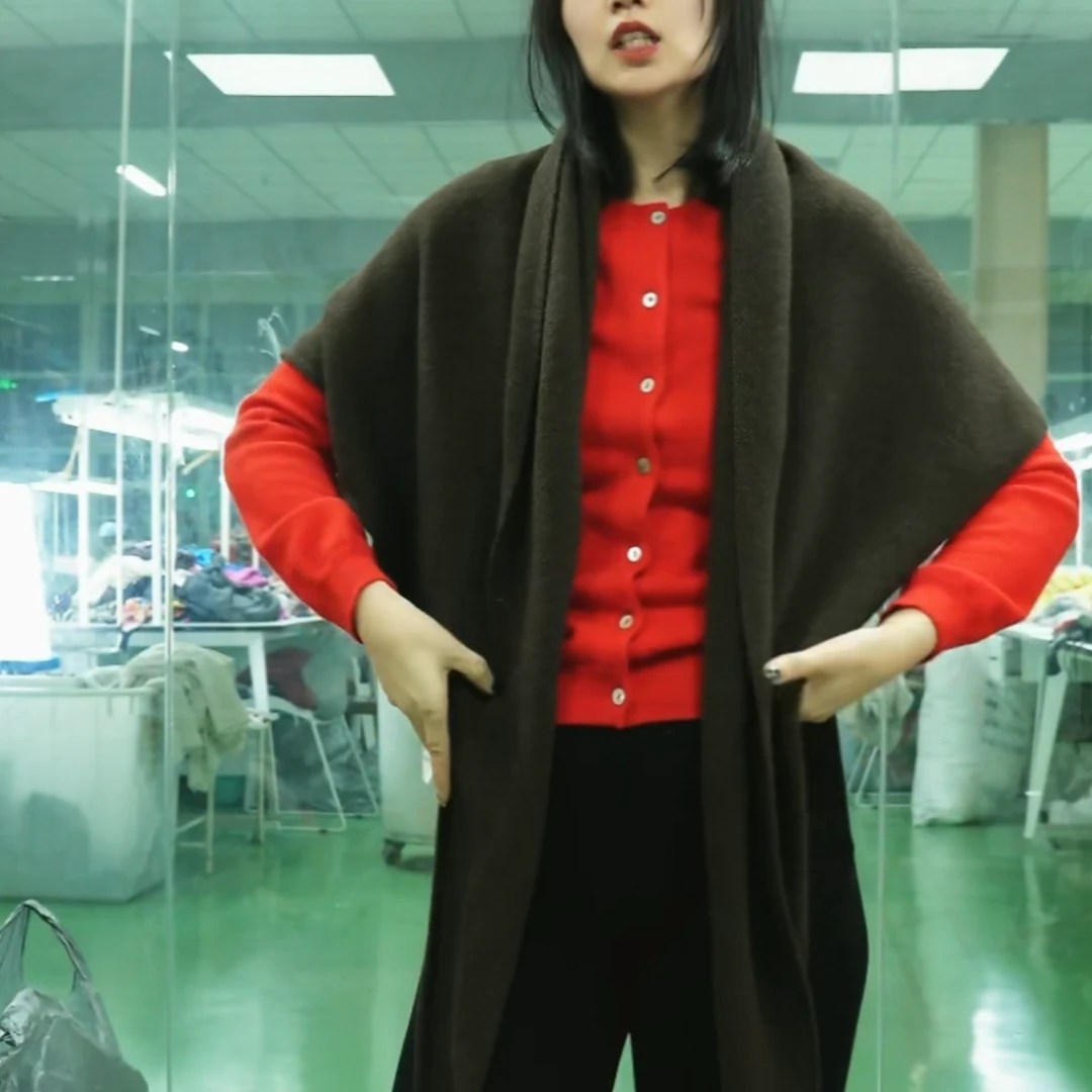 WANMU  |100%牦牛绒加厚披肩氛围感保暖柔软亲肤