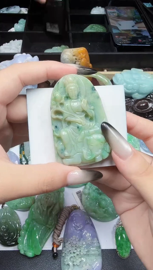 未镶嵌挂件翡翠天然a货翡翠123
