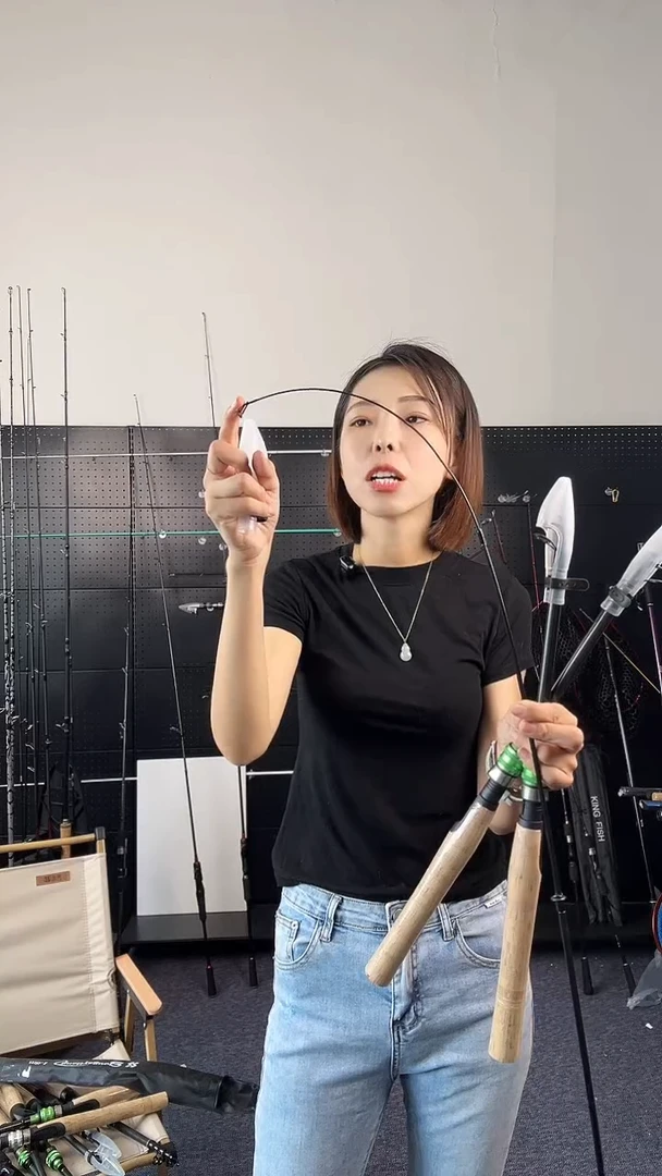 1.8m以下碳素（瑕疵杆没有售后 介意勿拍）绿色软木小海杆1.8直柄