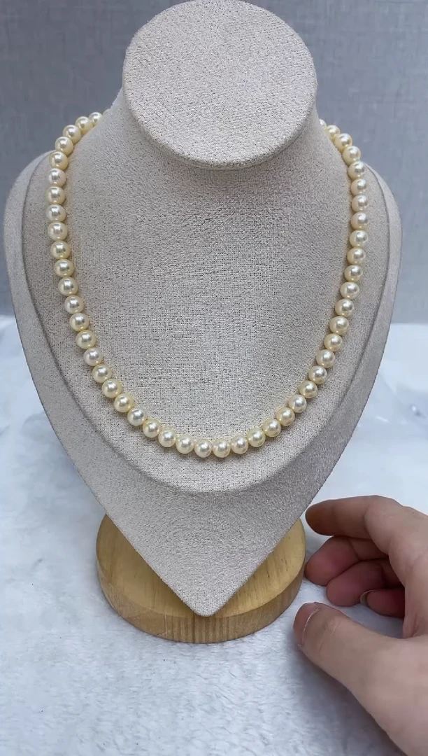 颈饰银S925镶嵌海水珍珠