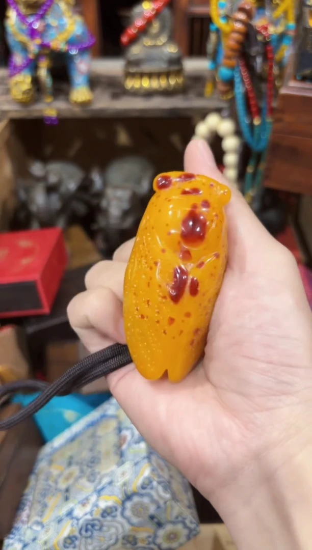 未镶嵌蜜蜡耳饰------------------