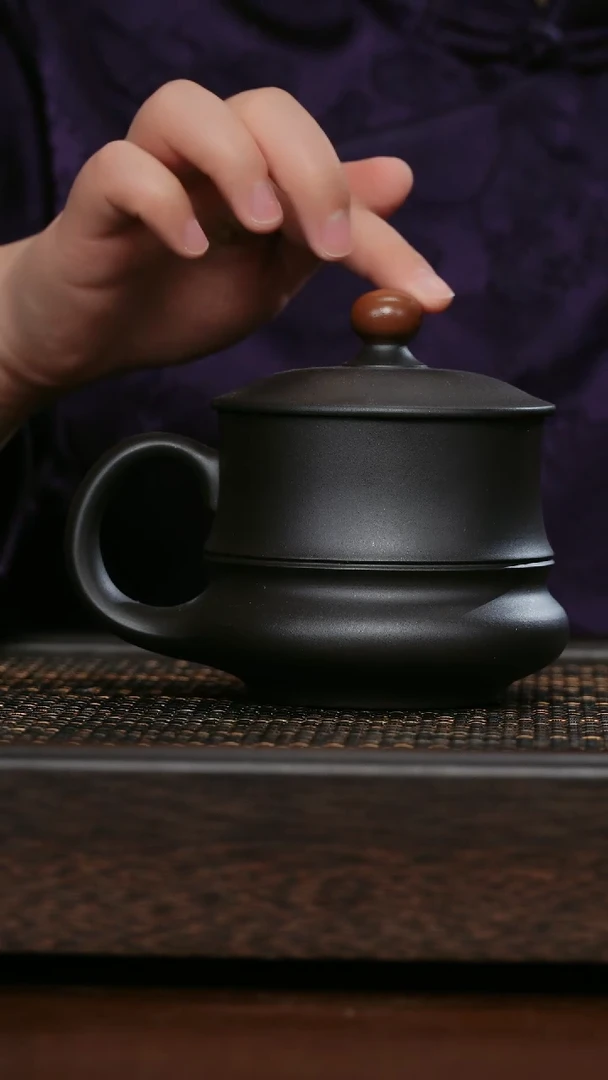 【闪购商品】紫砂茶杯非遗茶器-朱泥鸿运