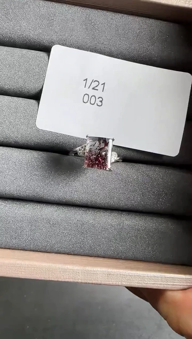 【闪购商品】水晶戒指银S925镶嵌发一（003）