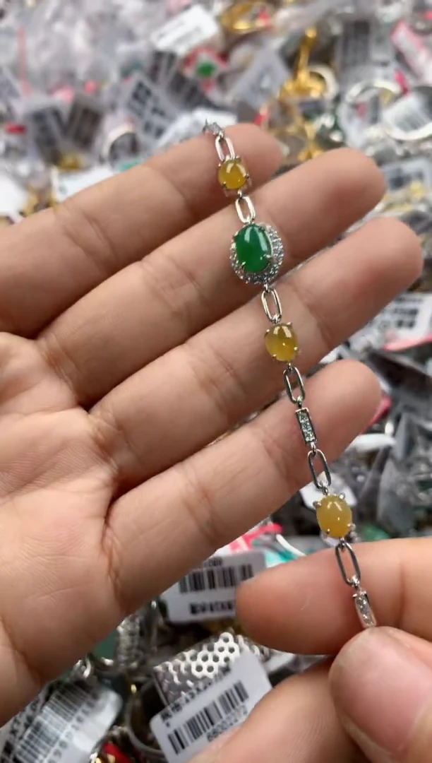 银S925镶嵌戒指翡翠444    6