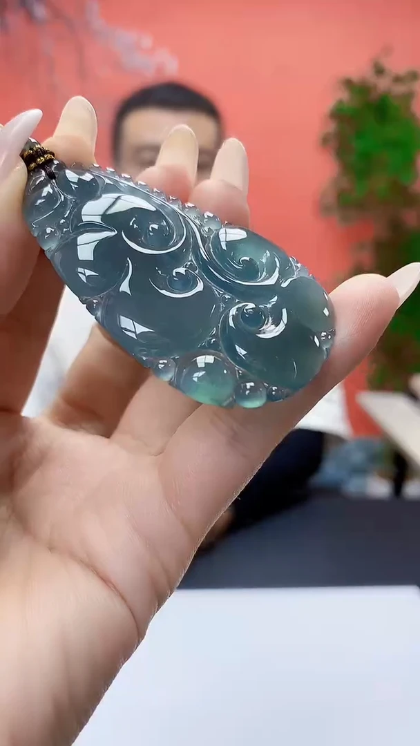 未镶嵌定制翡翠4898ty-毛货挂件198