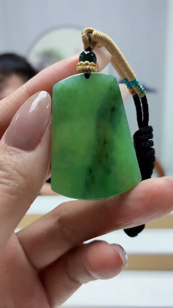未镶嵌定制翡翠5060MM-毛货挂件107