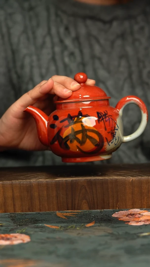 杯釉下彩手工手绘同款陶器