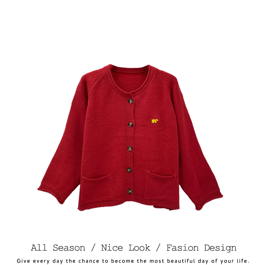 616    时尚潮流中国红休闲百搭早春季开衫长袖      款号#030