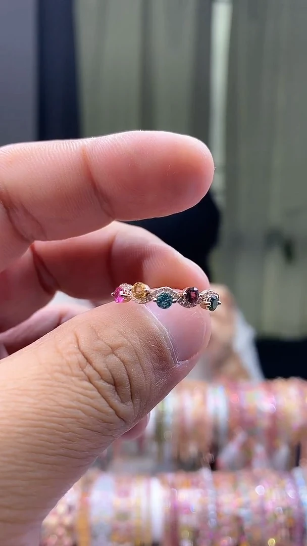 【闪购商品】碧玺戒指银S925镶嵌3543543543