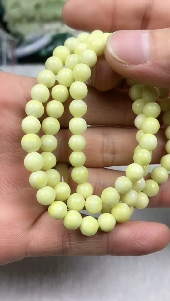 【闪购商品】石英质玉手链未镶嵌柠檬石