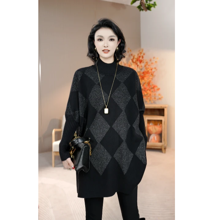 加厚保暖【鸿运佳人】秋冬必备时尚上档次洋气高档毛衣上衣-5526#