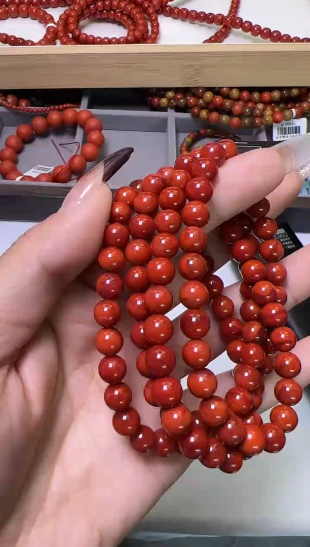 未镶嵌7mm南红玛瑙川料瓦西圆珠多圈