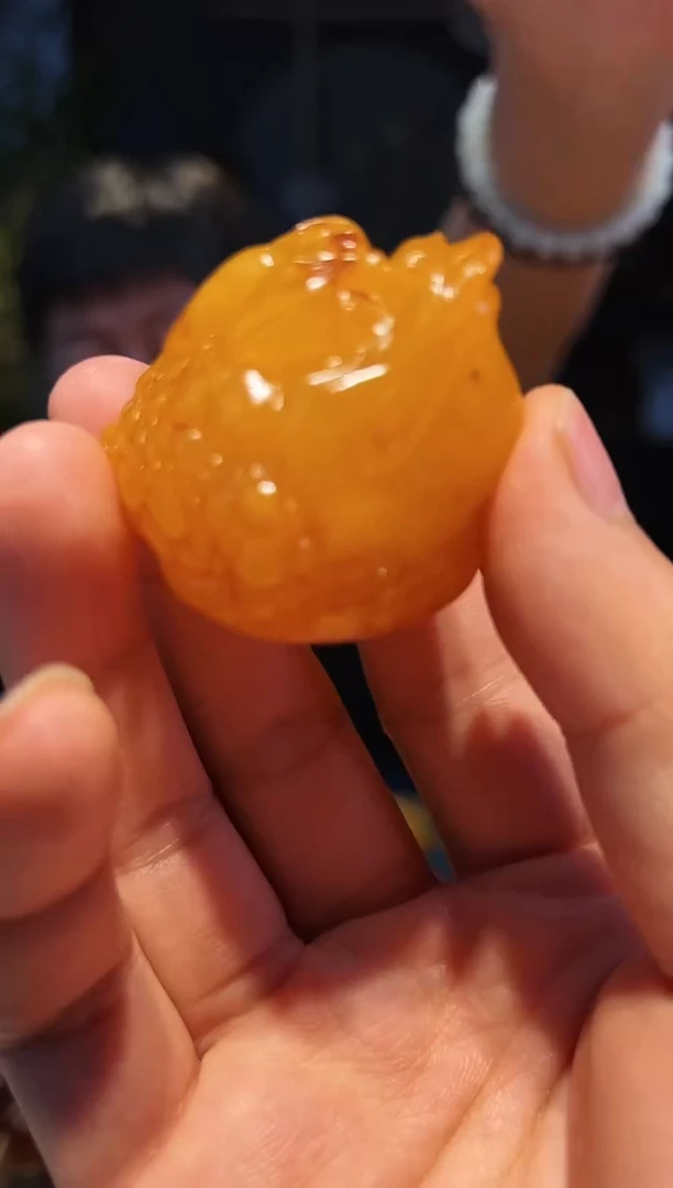 未镶嵌蜜蜡手链挂件