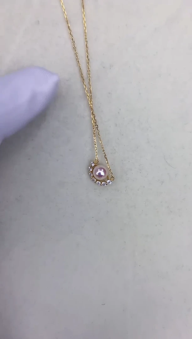 银S925镶嵌DA海水珍珠 GD052 吊坠