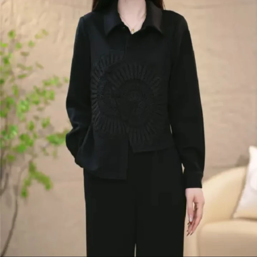 YG2025春季新款时尚大方优雅精致遮肉显瘦两件套套装