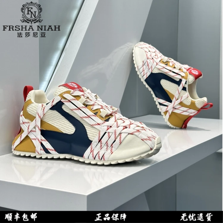 法莎尼亚潮流老爹鞋男款爆款2025新款秋季时尚网面运动休闲增高鞋