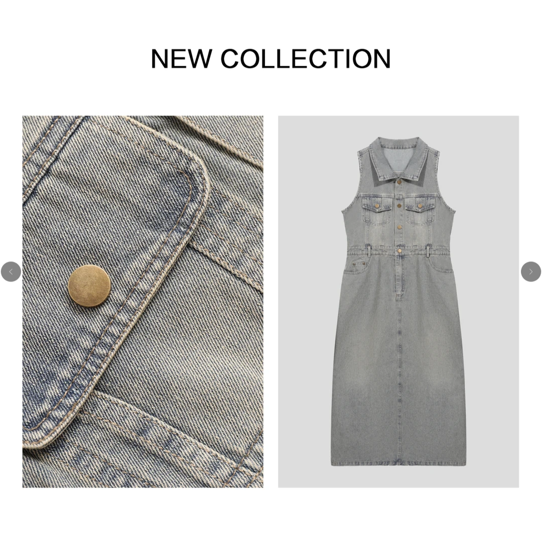 【芳芳专属】L1F36133A 秋季新款牛仔连衣裙