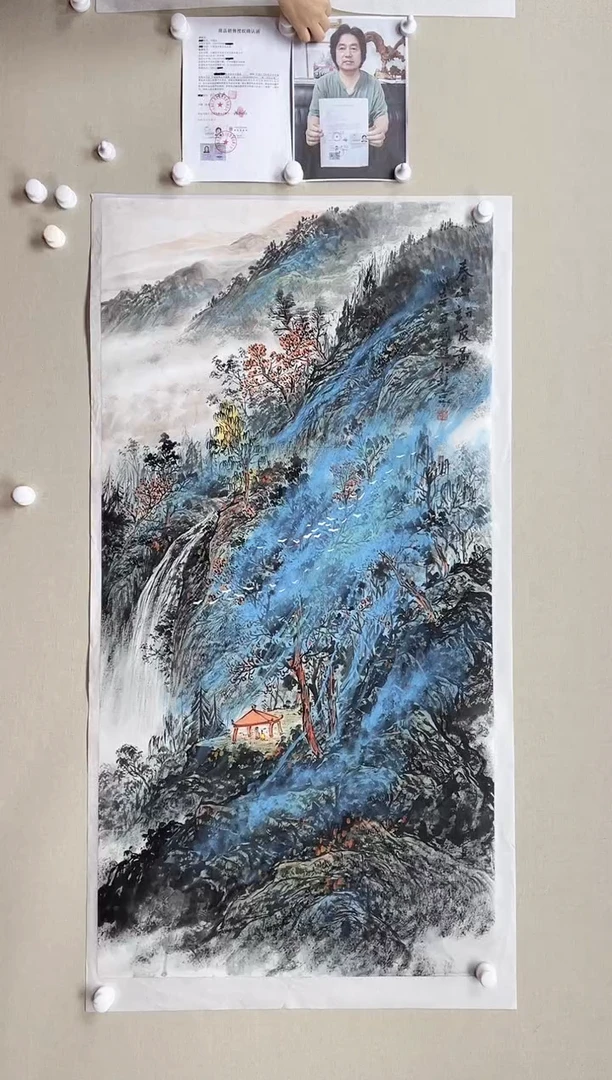 【闪购商品】国画138*68 何国进何国进何国进何国进