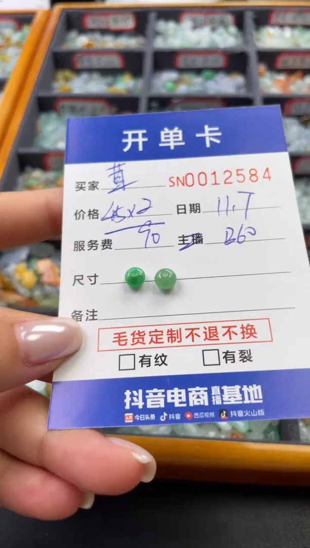 颈饰未镶嵌翡翠茸12584