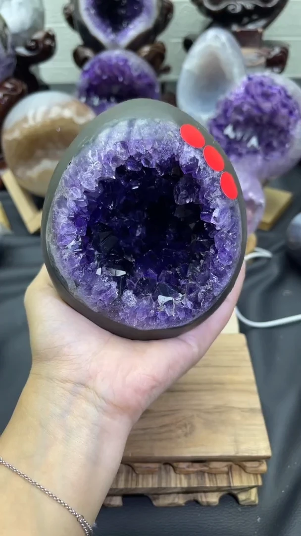 未镶嵌大型摆件（非配饰）紫晶27号龙蛋