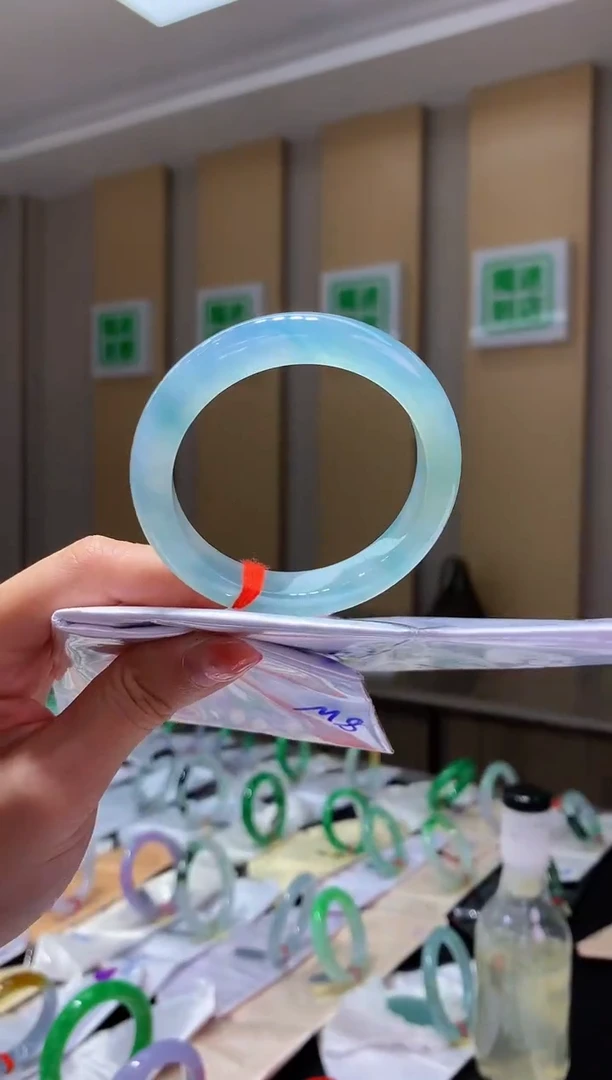 未镶嵌手镯翡翠-Q143 圈口52 全款8万 定金2万
