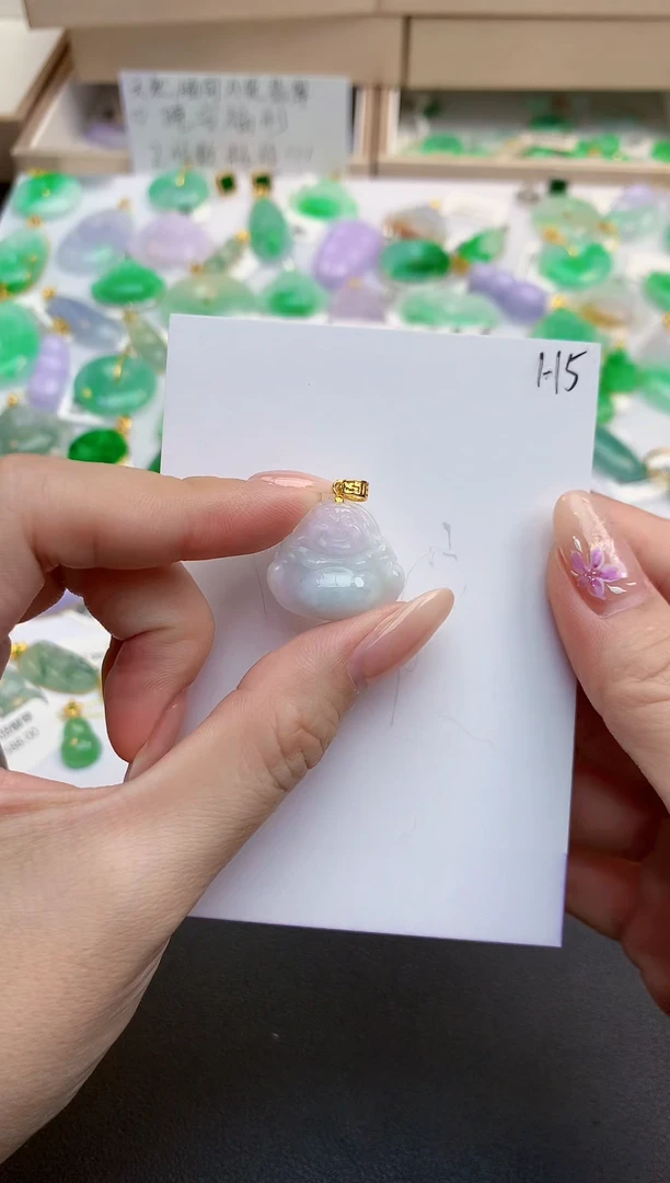 颈饰未镶嵌翡翠天然缅甸A货翡翠