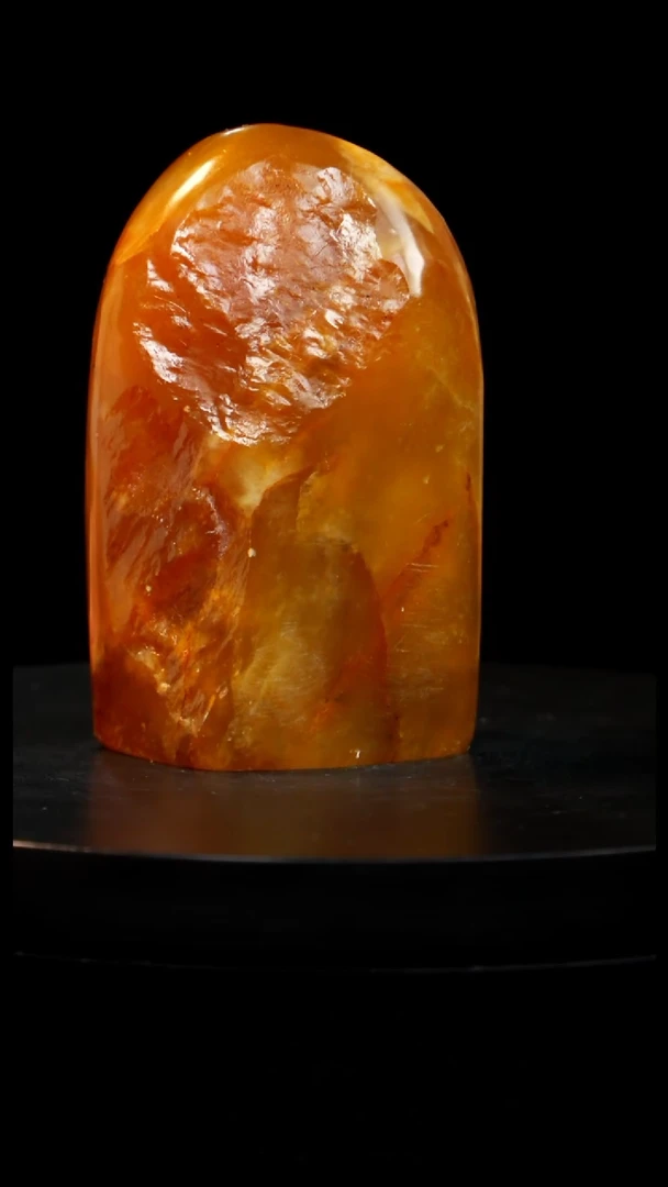 昌化石田黄玻璃冻