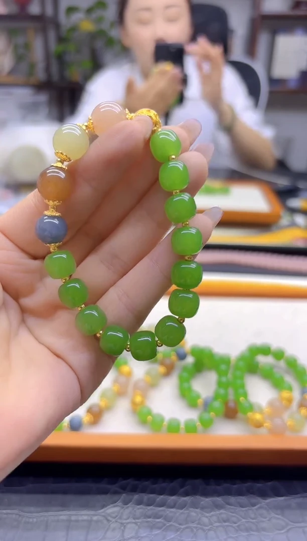 未镶嵌手链和田玉DIY款S954
