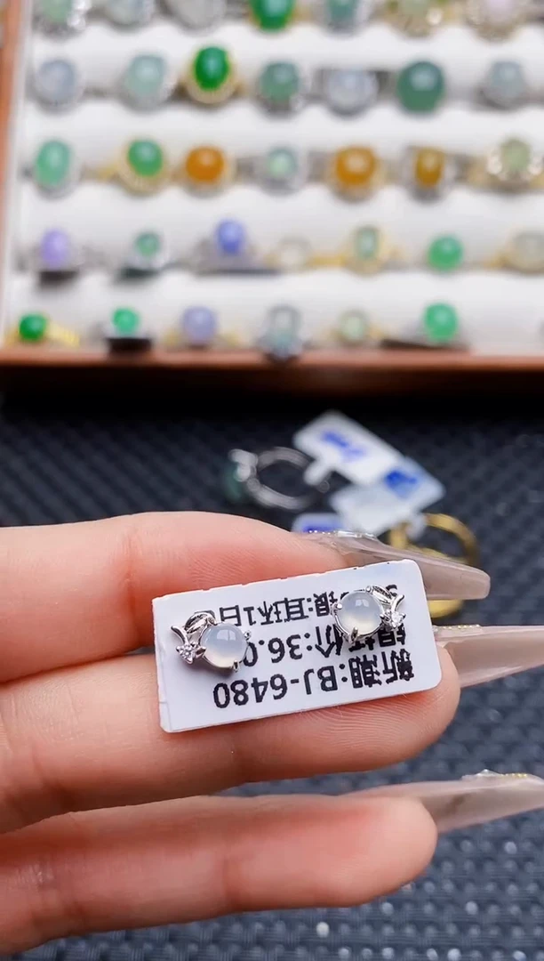 银S925镶嵌戒指翡翠1618