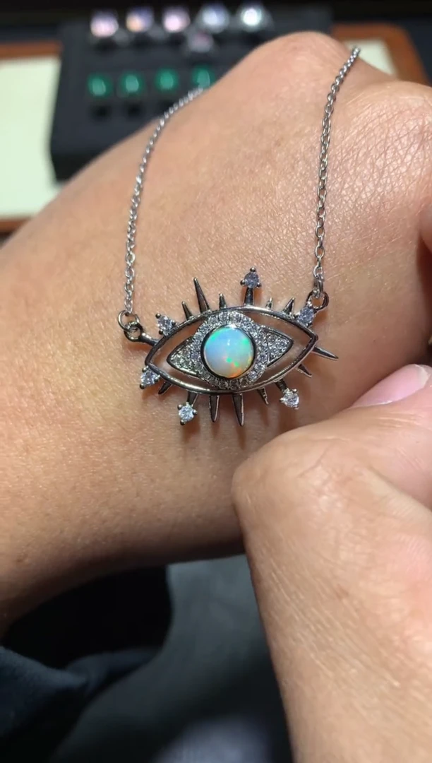 未镶嵌欧泊颈饰F43【多样性发其一】