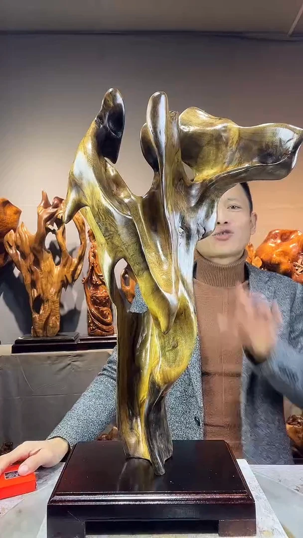 金丝楠顺*小叶桢楠随行摆件49