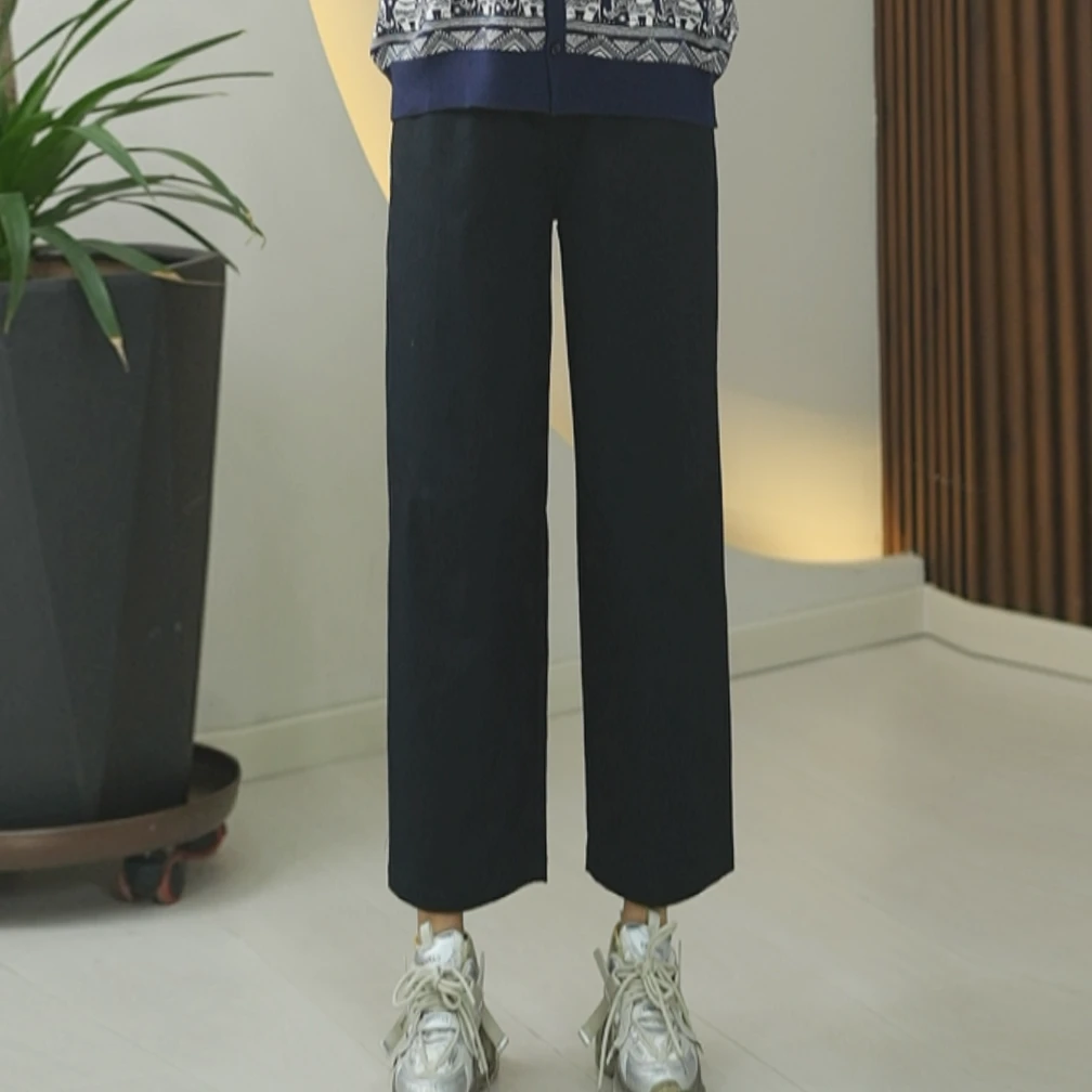 棉柔美丽皱哈伦裤女大码轻户外时尚百搭显瘦抗菌秋季休闲九分裤
