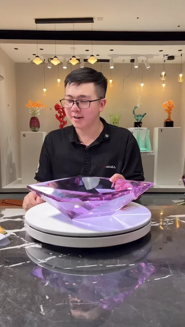 茶宠巴比特美学 方形冰湖紫色