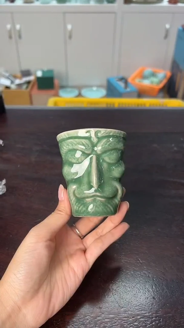 龙泉云间青瓷小米茶器