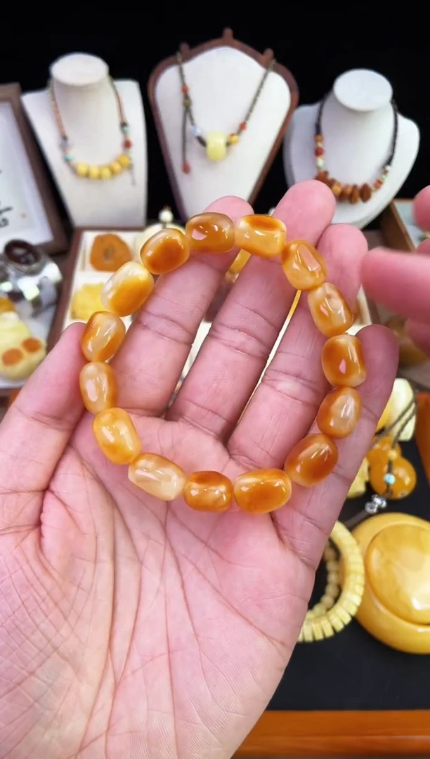 琥珀未镶嵌珠宝奇石柒月