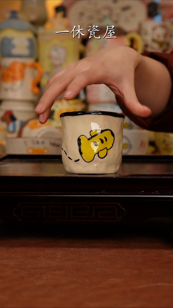 摆件陶景德镇一休瓷屋手作