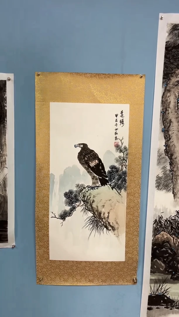 国画用****1安汝杠老师代表作鹰