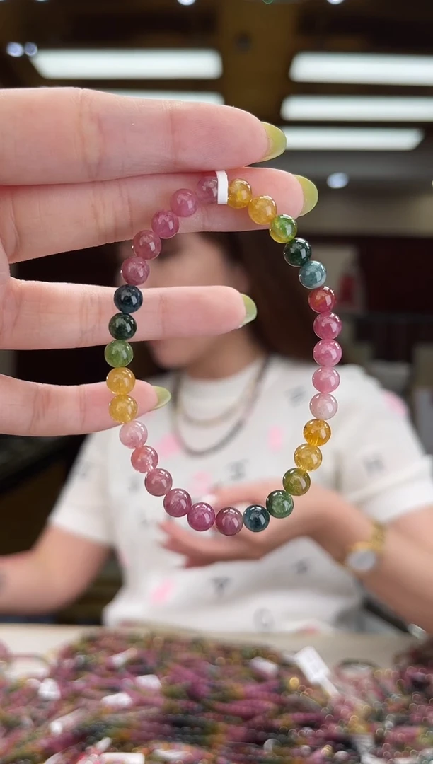 /未镶嵌碧玺6mm+单圈多样性发货