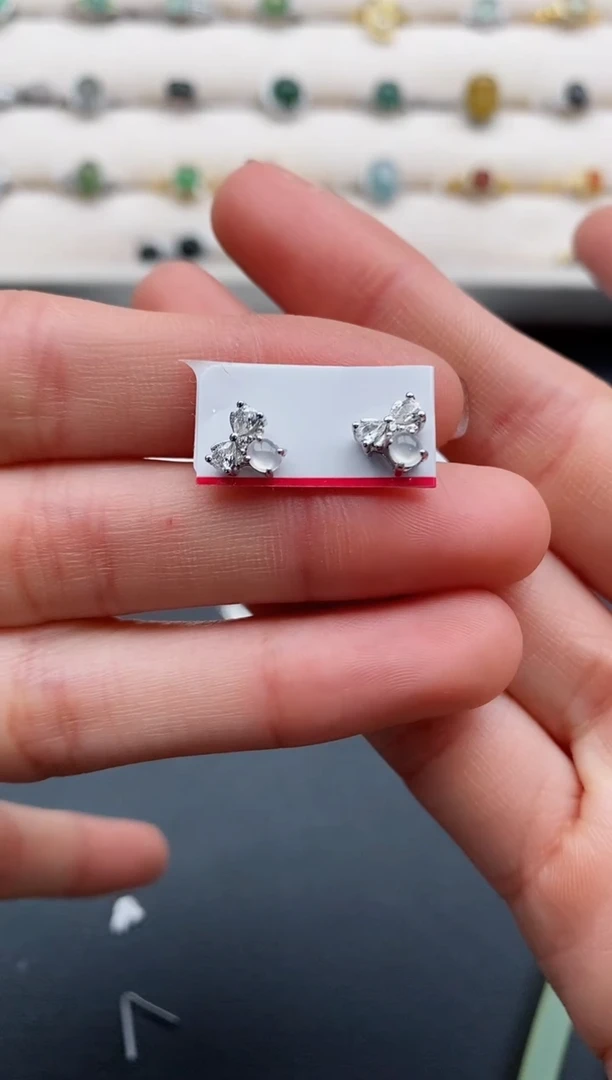 银S925镶嵌戒指翡翠22222222+9