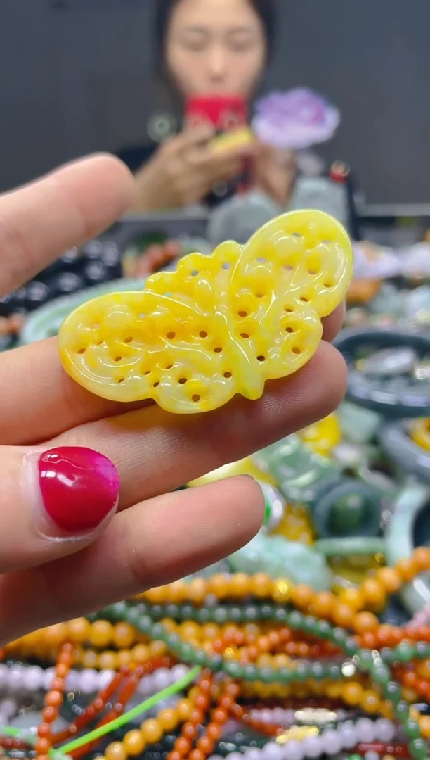 颈饰未镶嵌翡翠/X/翡翠A货，一件也是批发价