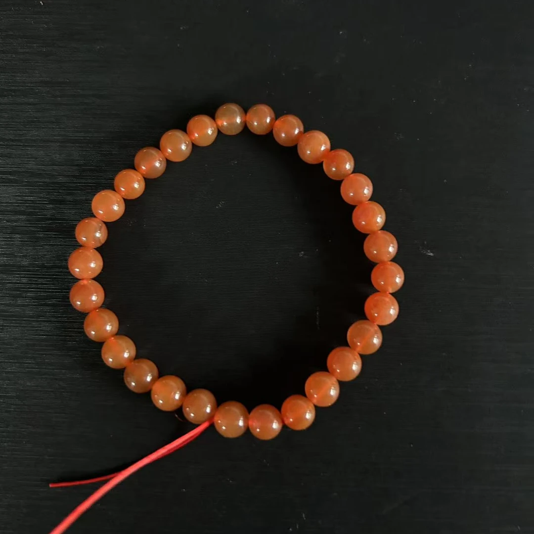 南红6mm圆珠单圈手串