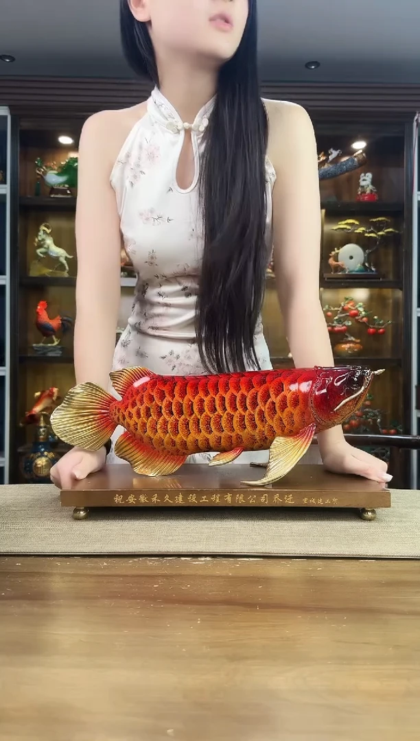 铜爱***人大号 金龙鱼 长46CM 宽18CM 高20CM 重约7斤