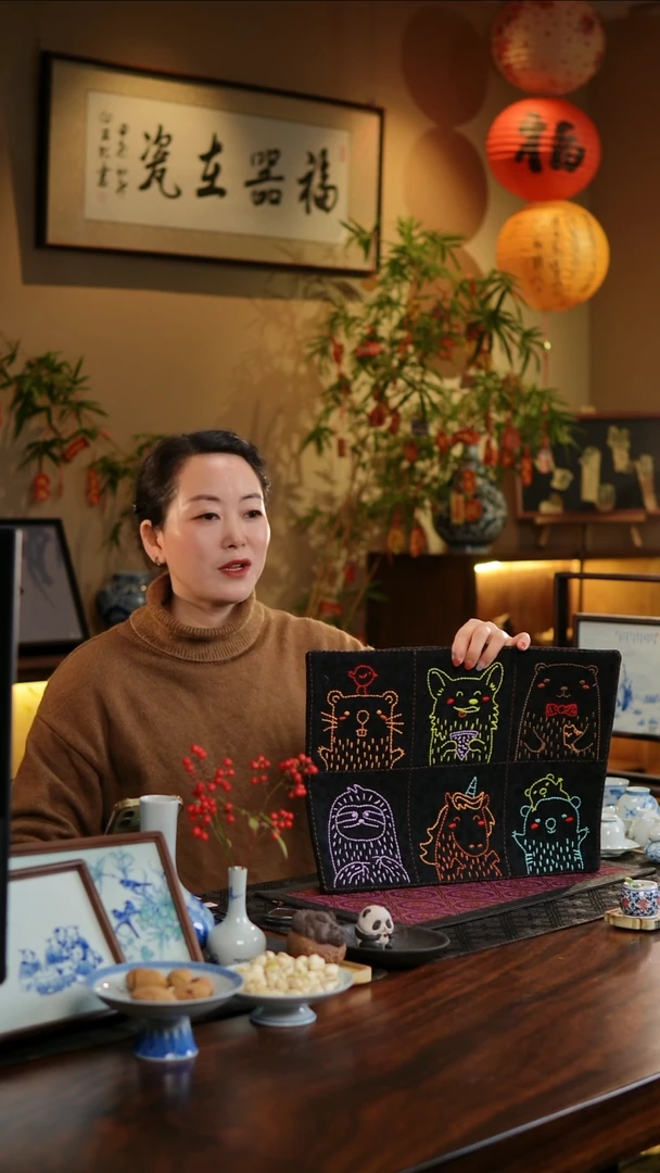 【闪购商品】织绣动物大茶席B款