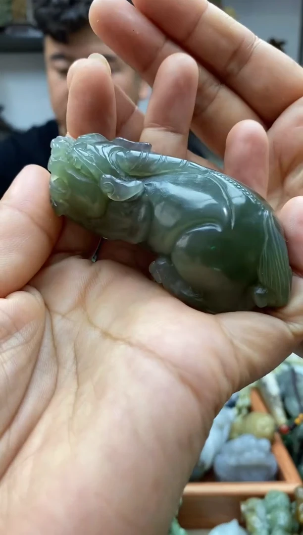 和田玉未镶嵌把件1