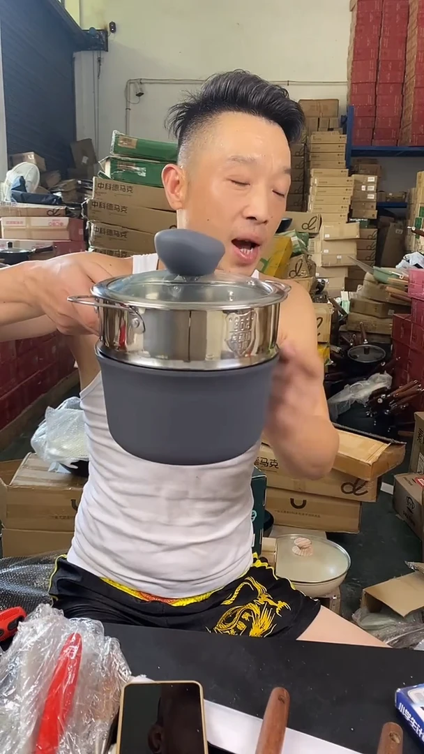 食品级塑料1德马克奶锅16＋蒸笼